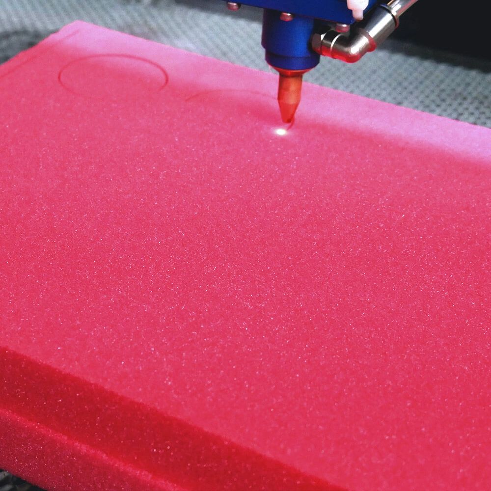 Weni Solution CO2 laser cutting in foam