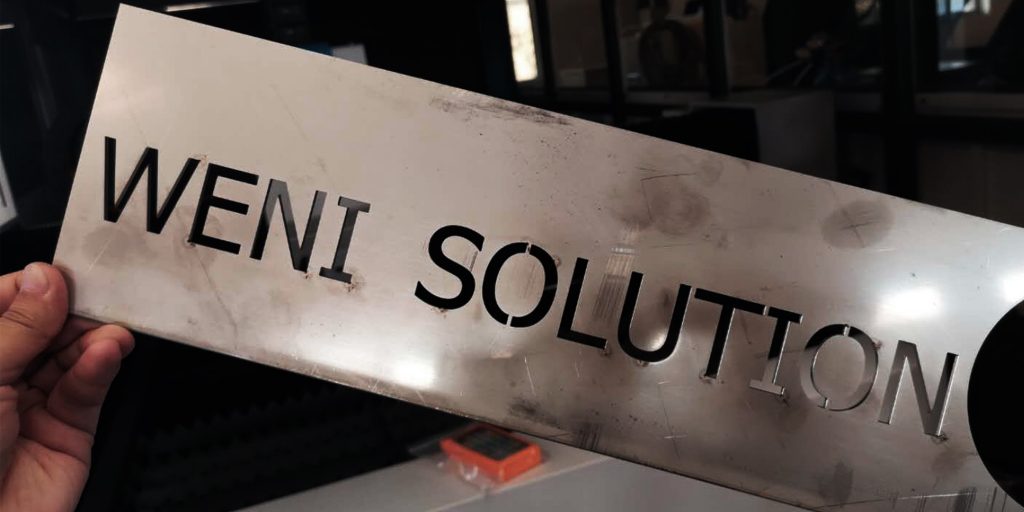 Weni Solution Faserlaserschneiden - rostfreier Stahl 3mm