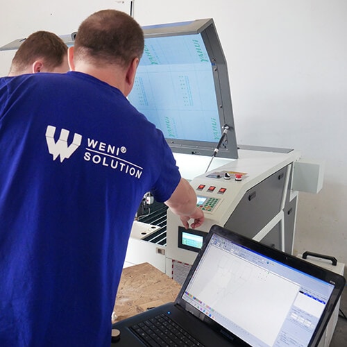 Weni Solution CO2 laser model WS-C - explanation of the interface