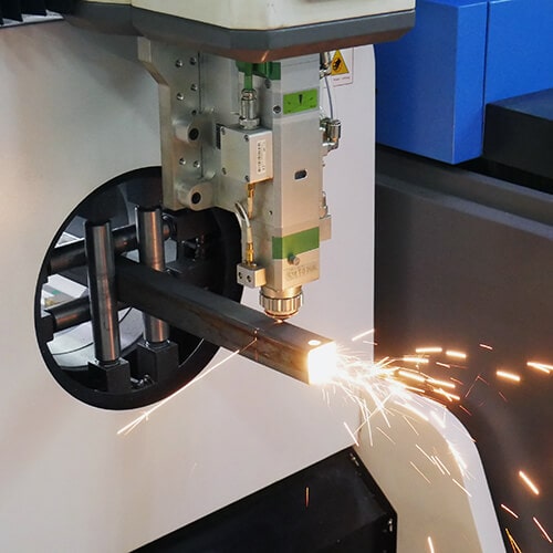 Weni Solution Laser spindle in operation